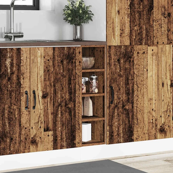 vidaXL Unterschrank Altholz-Optik 20x44,5x81,5 cm Holzwerkstoff 854191 – Bild 2