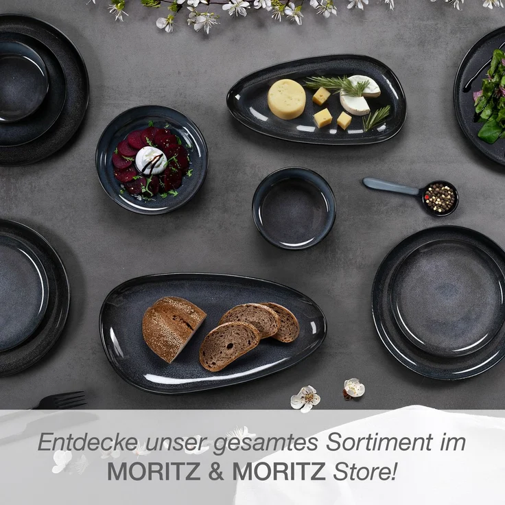 Moritz & Moritz VIDA Servierteller 2 tlg. blau – Bild 7