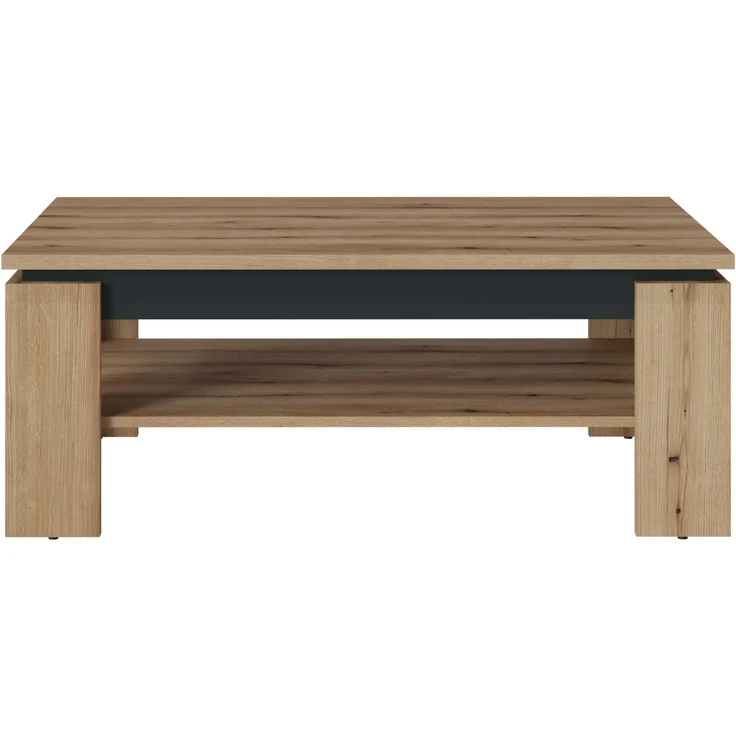 Couchtisch >CORTE< in Coast Evoke Eiche Dekor/Kosmos Grau - 110x43x67cm (BxHxT) – Bild 1