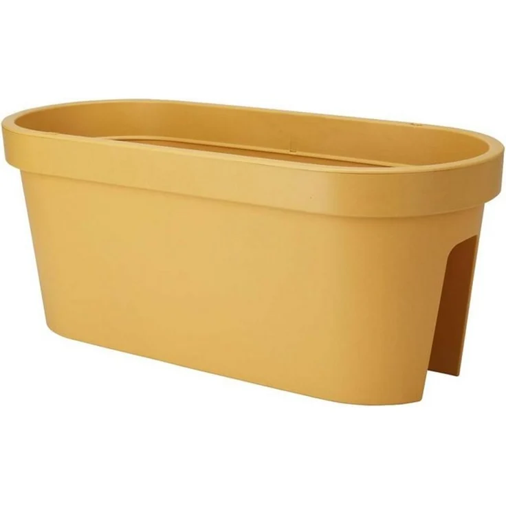 mucHome Balkonkasten für Geländer Breite 60cm Kunststoff Blumenkasten Blumentopf Pflanztopf – Bild 4