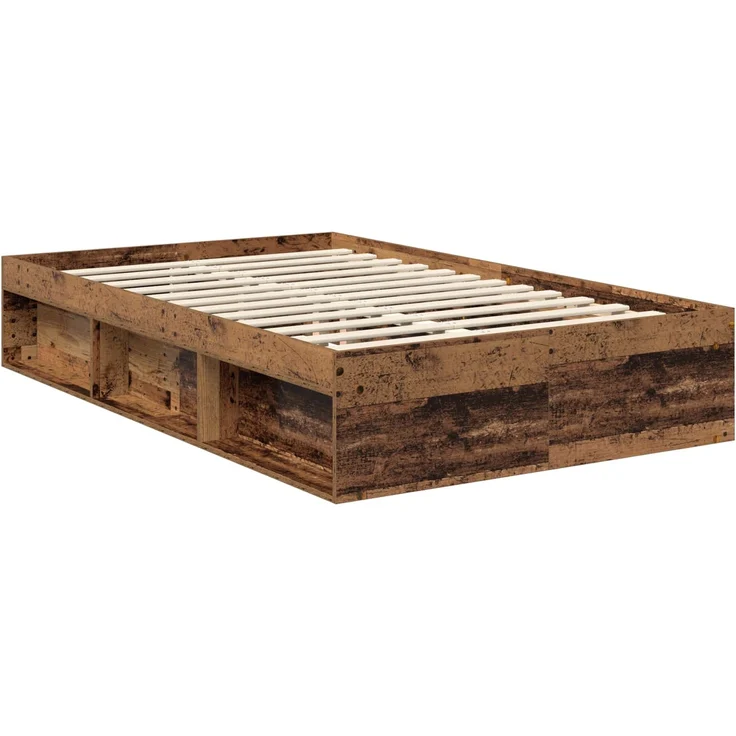 vidaXL Bettrahmen Altholz 120 x 200 cm Massives Kiefernholz 3412923 – Bild 4