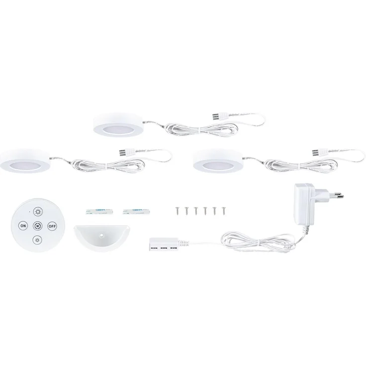 Paulmann LED Unterbauleuchte Batuno weiß Ø 7 cm TW 3er Set – Bild 6