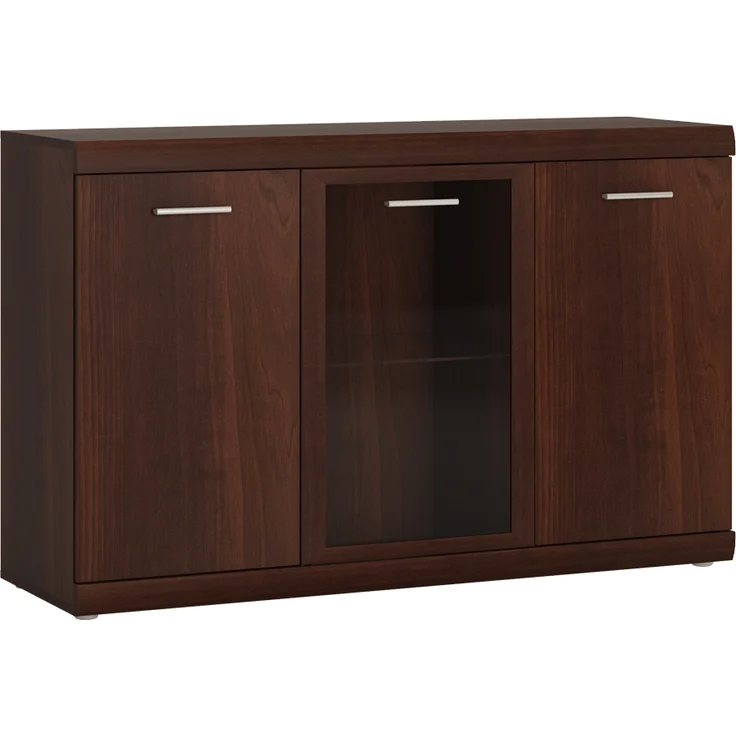 Sideboard Vitrine 140 cm Nussbaum IMPERIA-129 – Bild 1