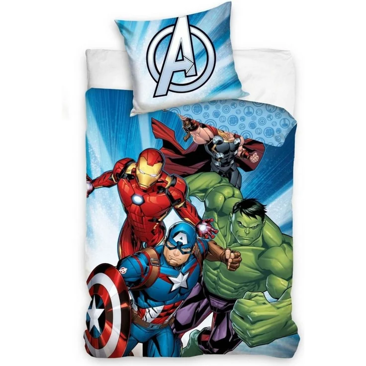 Marvel Avengers Bettwäsche Kinderbettwäsche AV2458742 135x200 cm + 80x80 cm – Bild 1