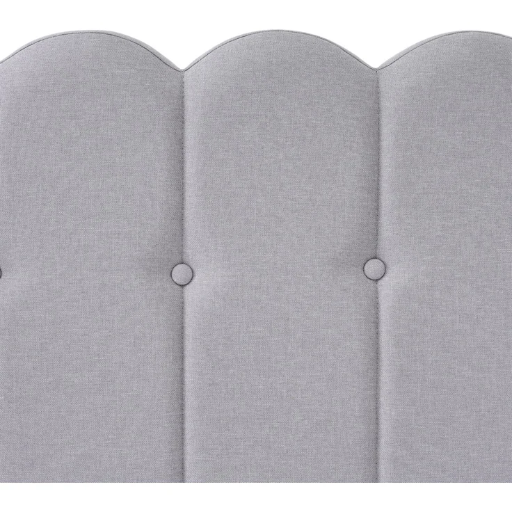 Einzelbett 160x200 cm Grau Leinen mit USB & Type-C Ladeanschluss,gepolstertes Kopfteil,Design-Paneel,stabiler Rahmen – Bild 10