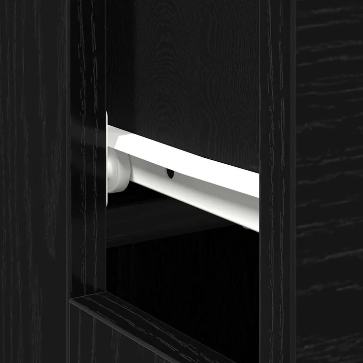 vidaXL Schreibtisch mit Speicher Schwarz Eichen-Optik 100 x 50 x 75 cm 862779 – Bild 7