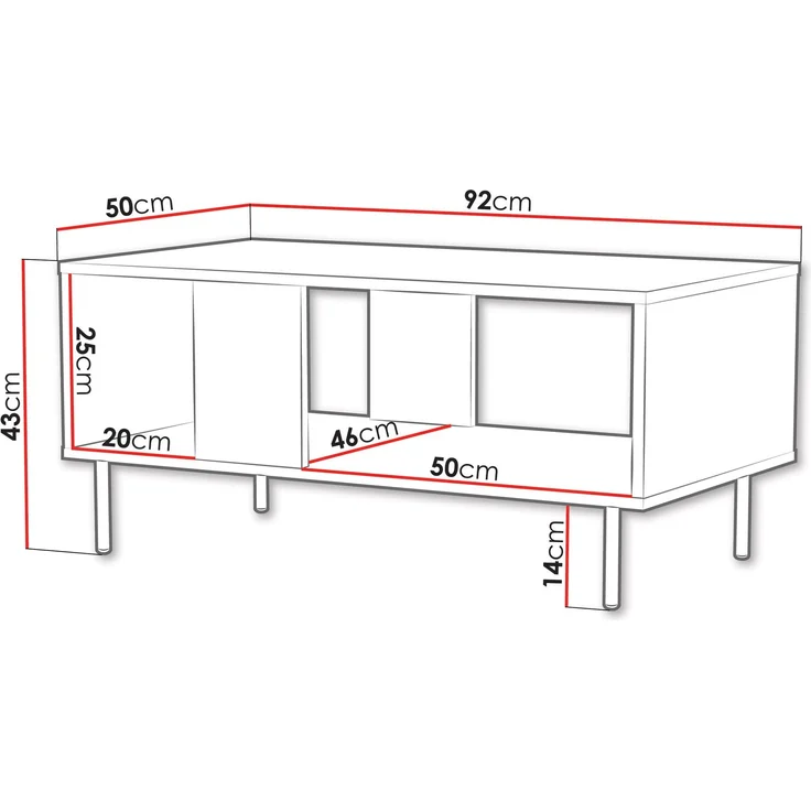 Couchtisch Leo (Farbe: Cashmere) – Bild 3