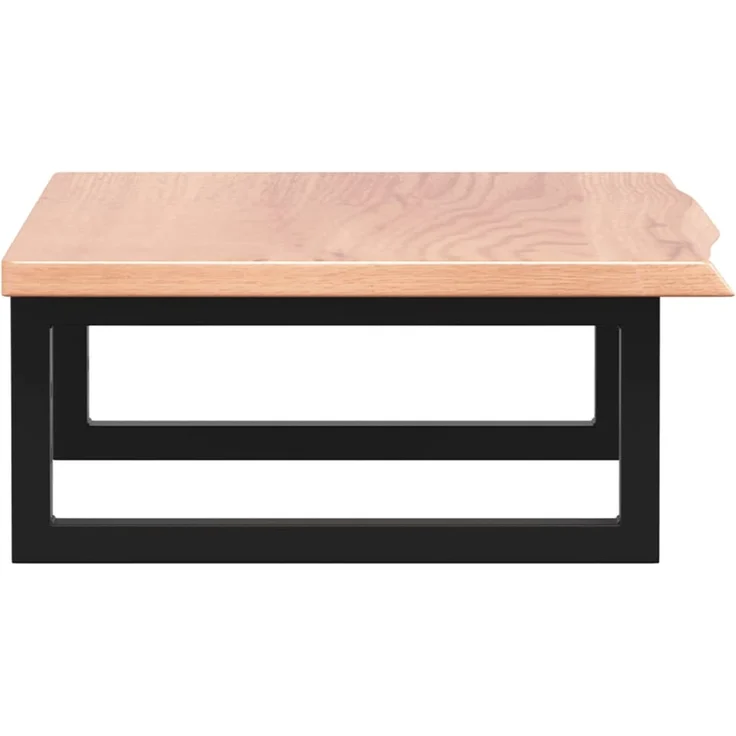 vidaXL Waschtischplatte mit Halterung Stahl und Massivholz Eiche 3302561 – Bild 5