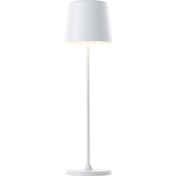 Brilliant Lampe Kaami LED Außentischleuchte 37cm weiß matt Metall/Holz weiß 2 W LED integriert – Bild 1