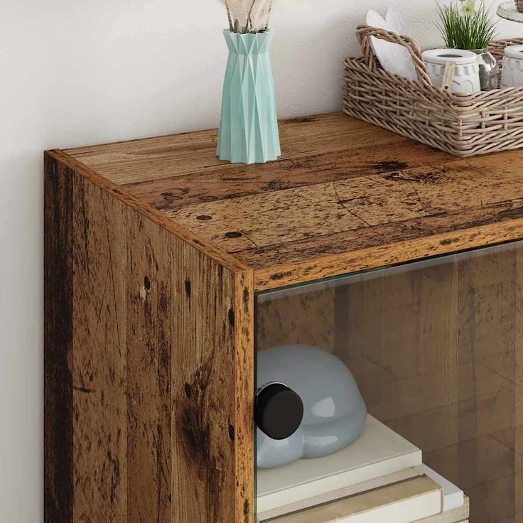 vidaXL Seitenschrank Altholz 68 x 37 x 75,5 cm Holzwerkstoff 886246 – Bild 3