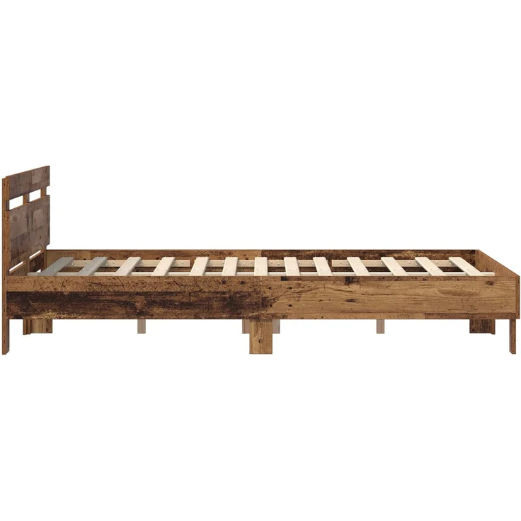 vidaXL Bettrahmen Altholz 140 x 200 cm Holzwerkstoff 3417310 – Bild 5