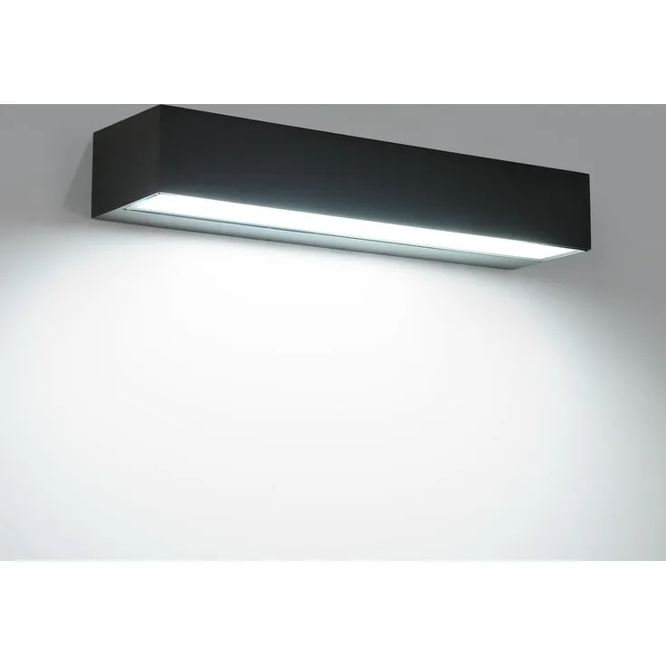 Goeco Außenwandleuchte, 16W LED Außenwandlampe, 4500K Neutrales Licht, IP65 Wasserdicht Wandleuchte Moderne für Terrasse, Eingang, Garten, Garage