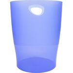 Exacompta 45310D Papierkorb Ecobin (Kapazität von 15 Litern, waschbar) 1 Stück, eisblau