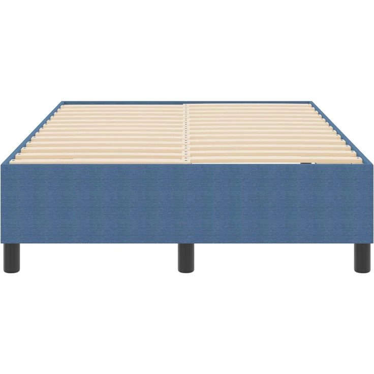 vidaXL Plattformbettgestell Blau 120 x 200 cm Cordstoff 3337405 – Bild 5