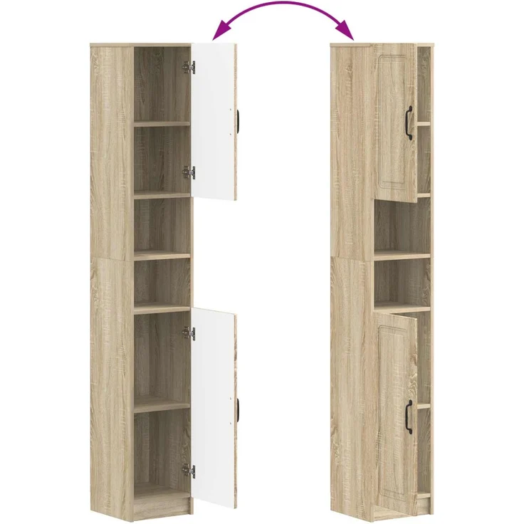 vidaXL 4-teiliges Badezimmer-Schrank-Set UTRECHT Sonoma-Eiche 3417974 – Bild 10