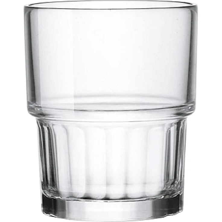 Bormioli Rocco Lyon Wasserglas 210 ml, stapelbar, gehärtetes Glas, 6 Stück