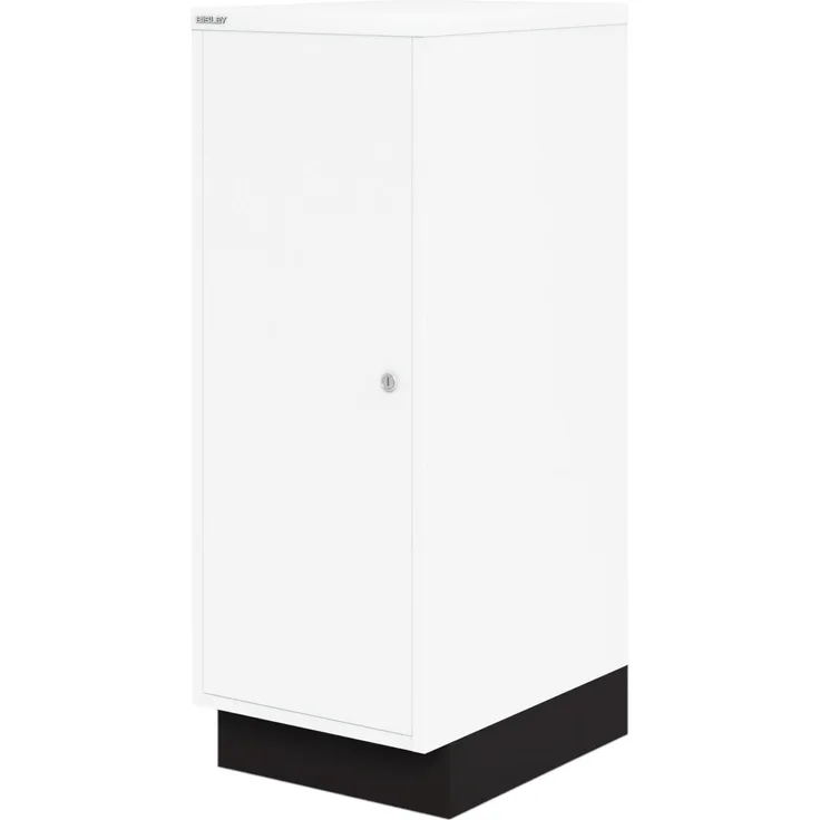BISLEY Multi Ablageschrank 39er mit Flügeltürenabteil abschließbar in verkehrsweiß, linksseitig öffnend - Schrank Metall Büroschrank Werkzeugschrank Stahlschrank Metallschrank, LS39L-696