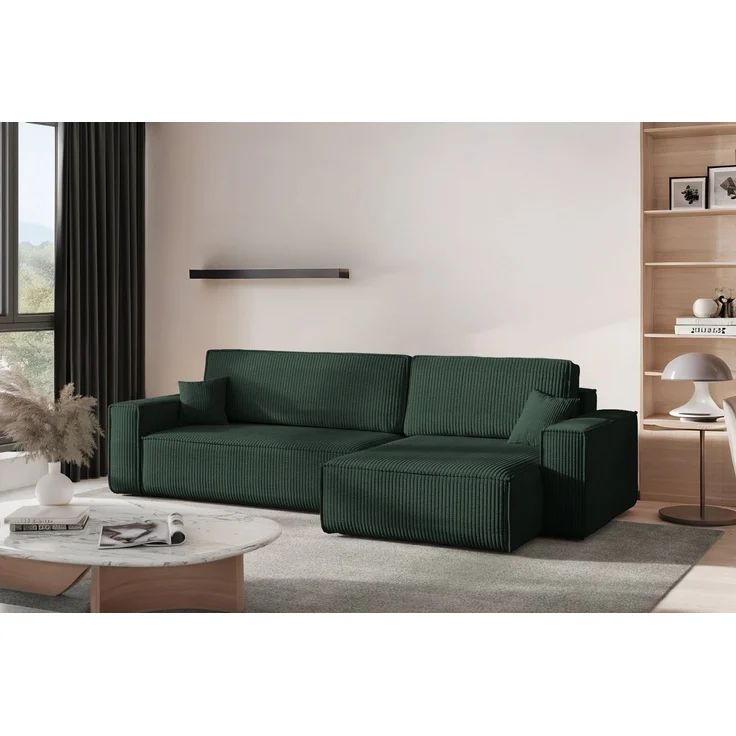 Kaiser Möbel Ecksofa mit schlaffunktion und bettkasten, BEST XL stoff Poso und Quelle, Mit Bettfunktion und Bettzeugfach – Bild 5