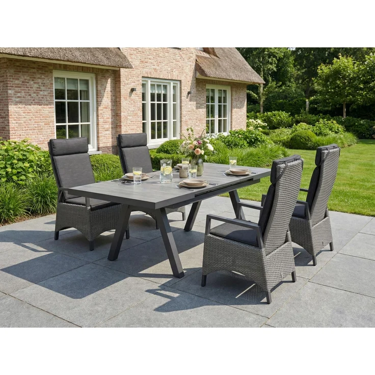 LC Garden »Keramo« Gartenset Anthrazit Esstisch – Bild 1