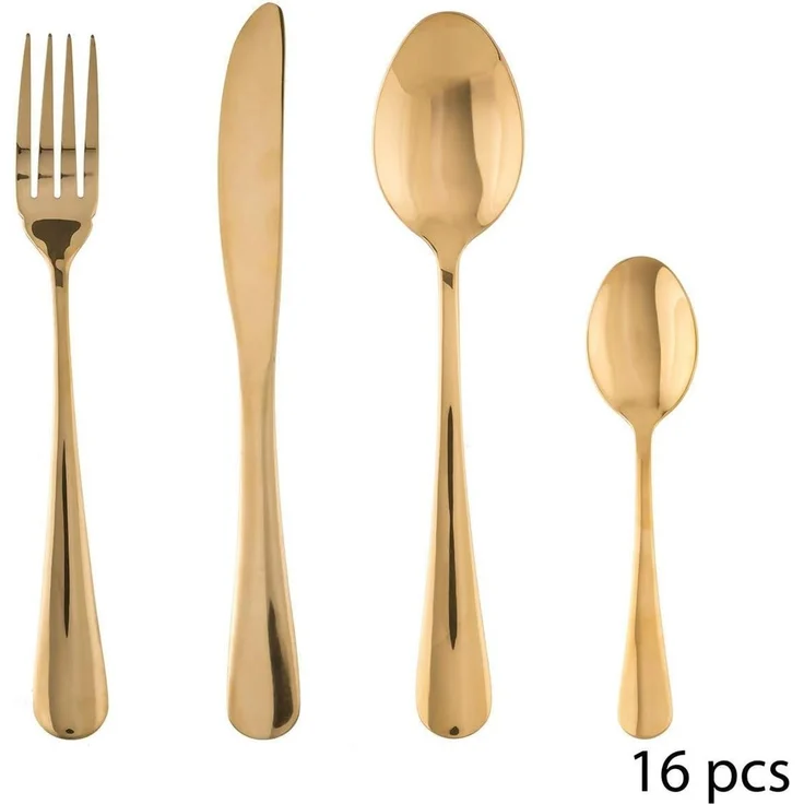 Besteck 16tlg. GOLD – Bild 3