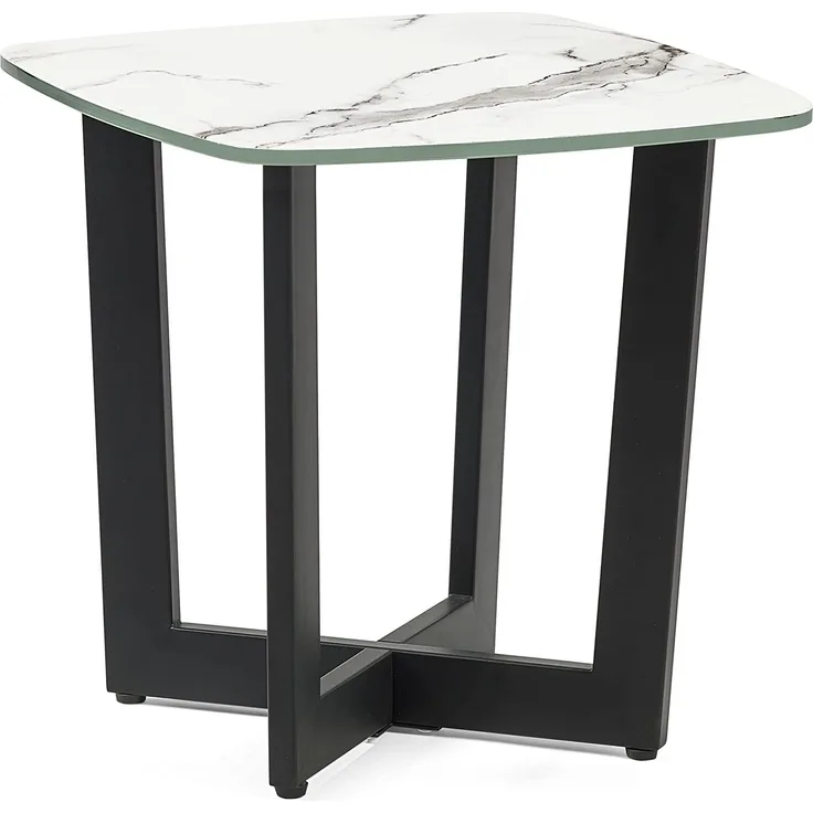 Julian Bowen Olympus Beistelltisch, weiße Marmoroptik