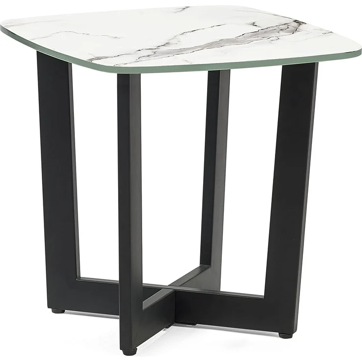 Julian Bowen Olympus Beistelltisch, weiße Marmoroptik