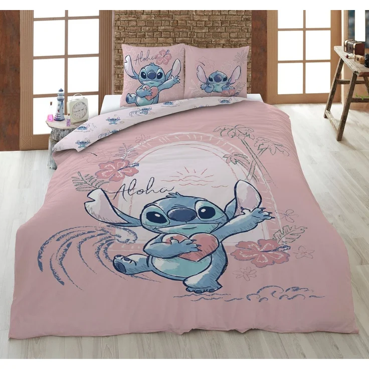 Disney Lilo und Stitch Wende Bettwäsche 2tlg 135 x 200 cm – Bild 1