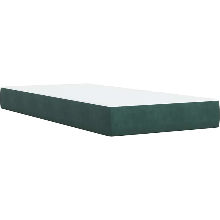 vidaXL Ottoman-Bett mit Matratze und LED Dunkelgrün 80 x 200 cm Samt 3458268 – Bild 7