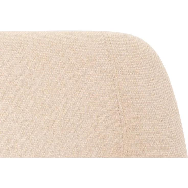 Schaukelstuhl HWC-N13, Schwingstuhl Relaxsessel Fernsehsessel, Massiv-Holz Metall Stoff/Textil 320g/m² ~ creme – Bild 5