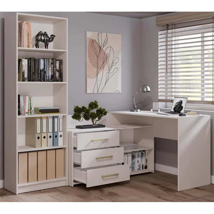 TOPESHOP Schreibtisch geräumiger Schreibtisch kompakt, Tiefe: 50 cm Breite: 120 cm Höhe: 76 cm – Bild 8