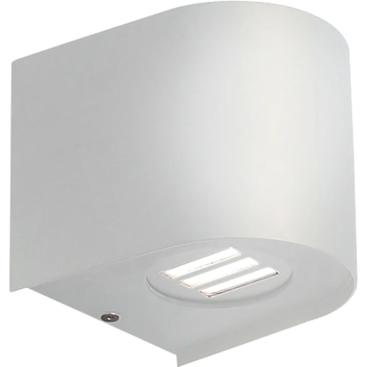 LED Außenwandleuchte, Kunststoff, weiß, H 10 cm – Bild 1