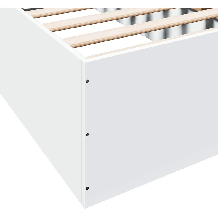 vidaXL Bodenbettgestell Weiß 80 x 200 cm Holzwerkstoff 3429541 – Bild 7