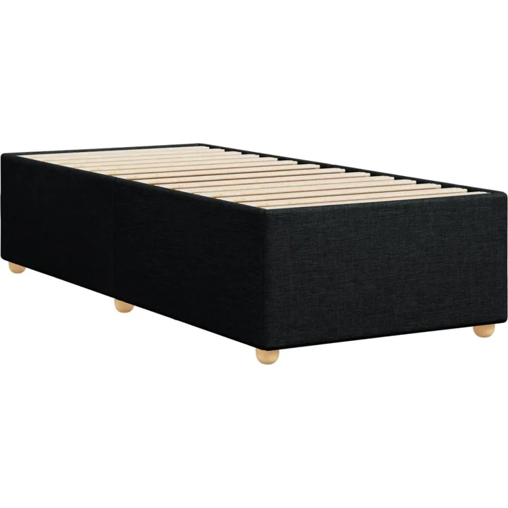 vidaXL Bettgestell ohne Matratze Schwarz 80x200 cm Stoff 3284689 – Bild 6