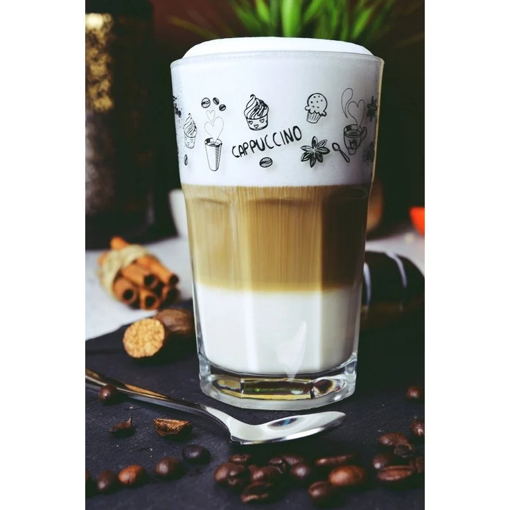 6 Kaffeegläser 300ml Latte Macchiato Gläser Teeggläser Cocktailgläser Caipirinha – Bild 3
