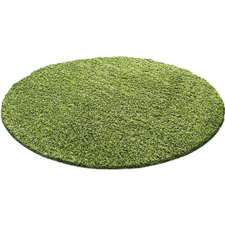 Carpetsale24 Shaggy Hochflor Teppich Wohnzimmer 250x350 (240x340 cm) Grün Modern - Teppich Flauschig, Extra Weich, Pflegeleicht und einfarbig - für Schlafzimmer, Esszimmer - Ideal als Küchenteppich – Bild 7