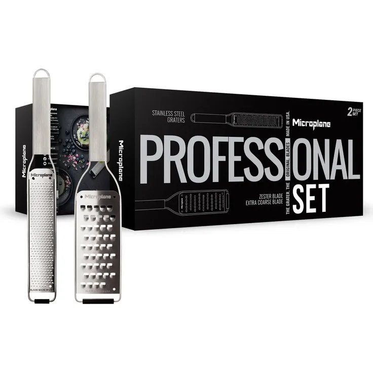 Microplane Set Professional Zester + sehr grobe Reibe 36181
