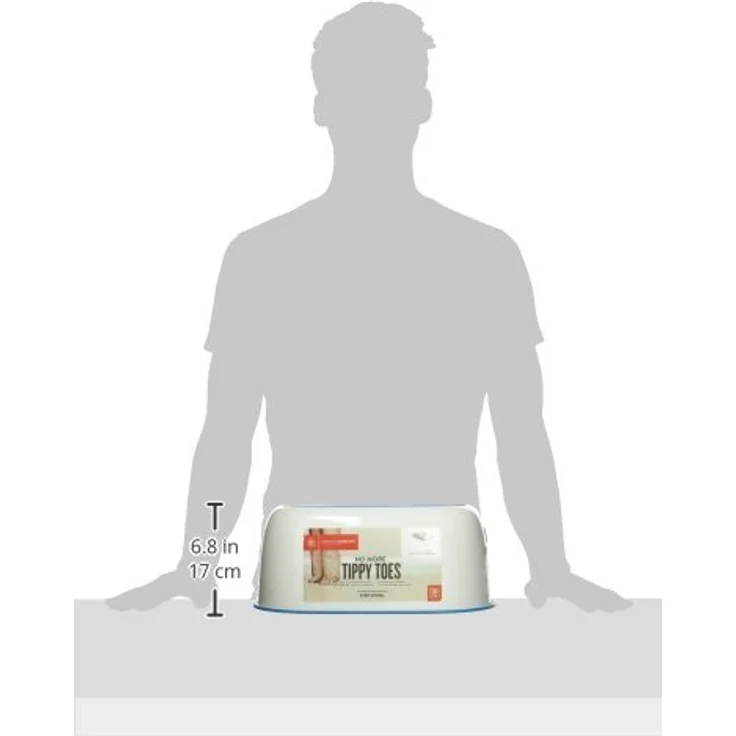 Prince Lionheart Step Stool | Tritthocker | Anti-Rutsch-Ober- und Unterseite | Leicht zu reinigen | Handgriffe | Vielseitig | Aufbewahrung | Badezimmer Booster | Handwaschbecken - Blau – Bild 8