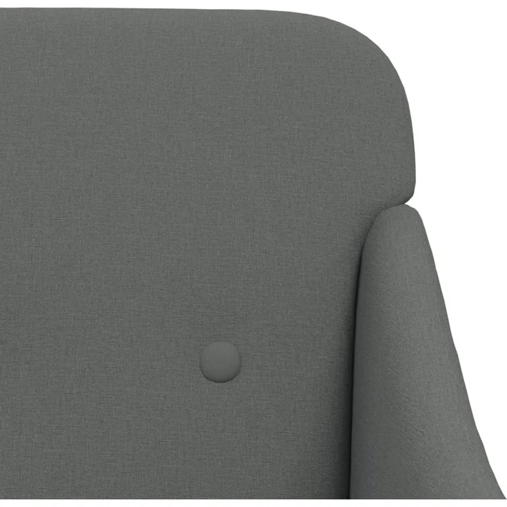 Sessel wohnzimmer, Relaxsessel Dunkelgrau 63x76x80 cm Stoff – Bild 6
