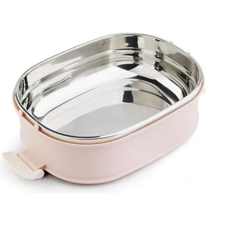 Edelstahl Thermobehälter Speisetransport 3 Etagen Lunchbox – Bild 3