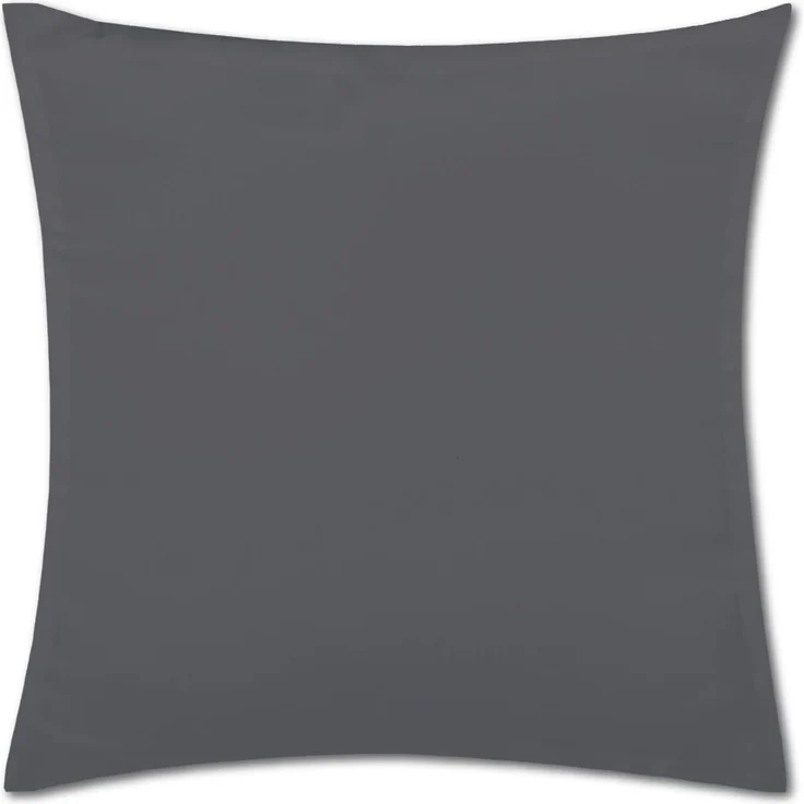 Kissenhülle Dekokissen Kissenbezug Microfaser - viele Größen und Farben Anthrazit 50 x 50 cm – Bild 1