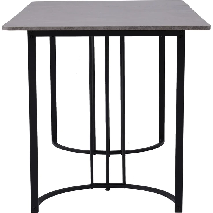 Essgruppe 5-teilig mit Grau Marmor-Optik Esstisch 140x80 cm & 4 grau Samt Esszimmerstühlen, Küchen Tischset – Bild 9