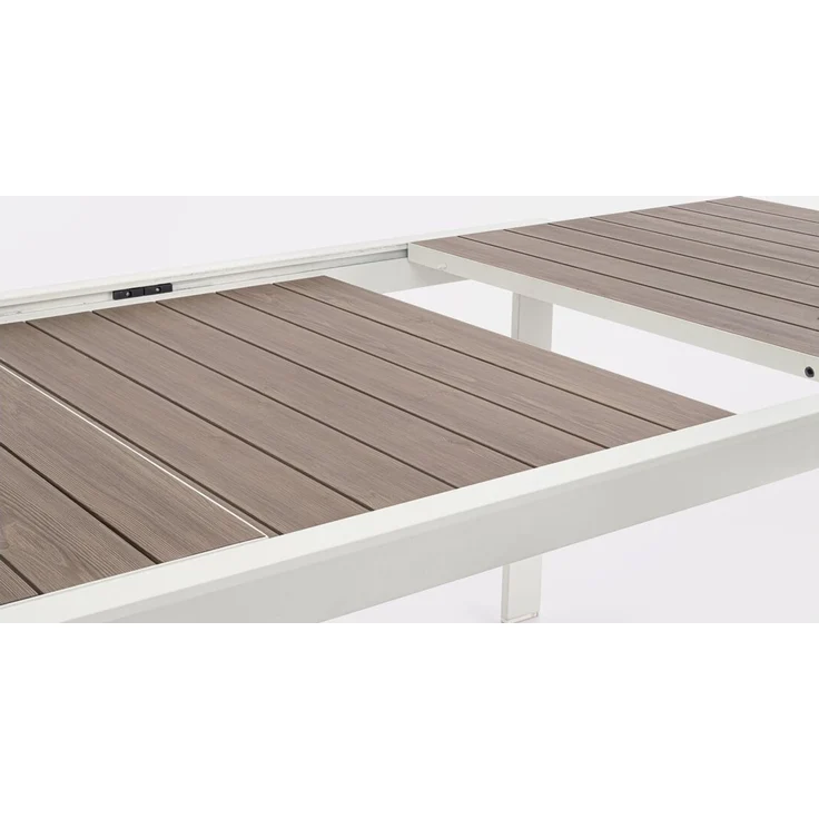 Gartenesstisch Ramel Ausziehbar - Aluminium Off-White, 160-240 x 100 cm – Bild 4