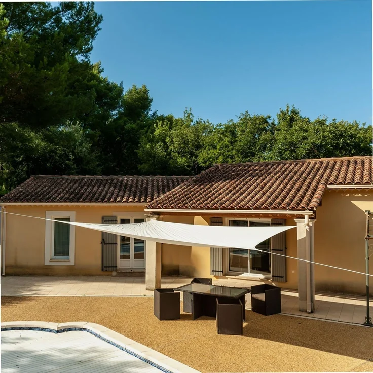 WERKA PRO Sonnensegel Creme 5x5 m