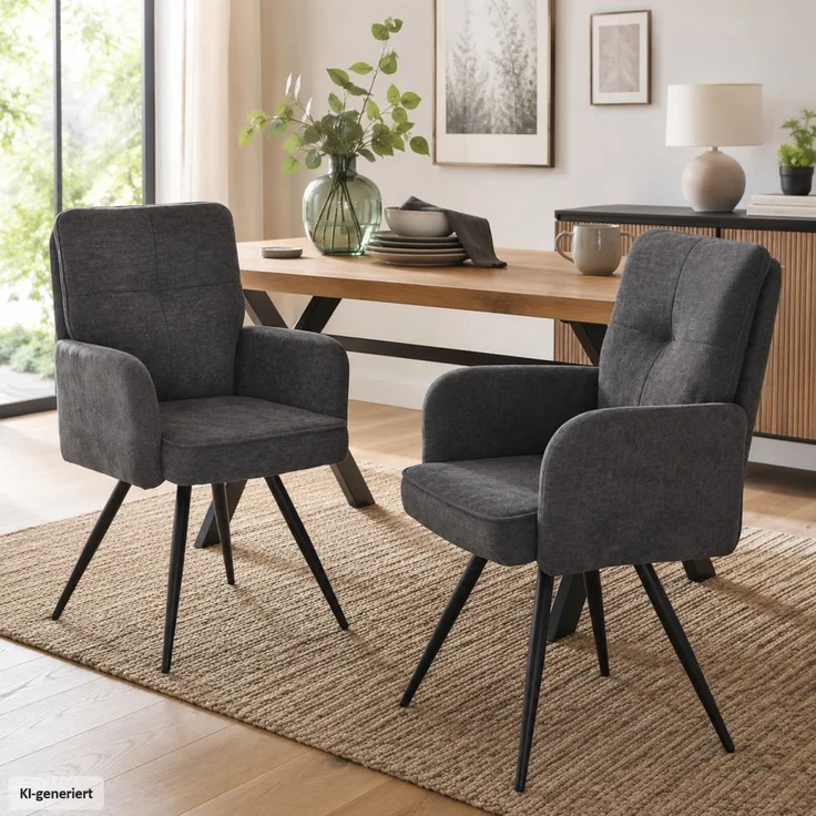 Stuhl Kyra2M grau – Bild 1