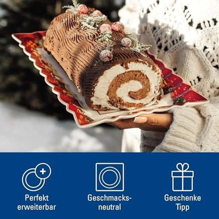 Villeroy & Boch Toy's Fantasy Kuchenplatte 36 x 23 cm "Santa und Kinder" – Bild 4