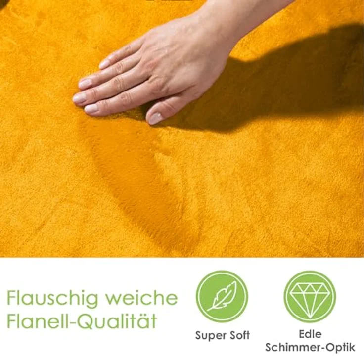 Wohndecke Premium Super Soft Flanell Kuscheldecke Sofadecke, heimtexland, super weich und flauschig, Allergiker geeignet, atmungsaktiv – Bild 3