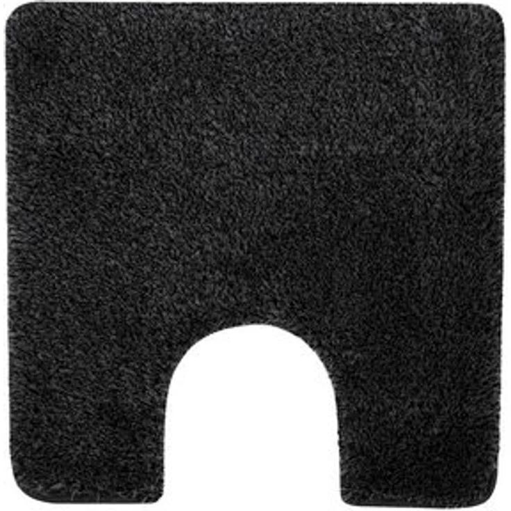 spirella Badematte BRIZZOLO, quadratisch mit Toiletten-Ausschnitt, Höhe: 30 mm, Badteppich Hochflor, Velours meliert, 100% Acryl, Anti-Rutsch Beschichtung, für Fußbodenheizung geeignet, mit Toiletten-Ausschnitt, waschbar 40°, schnelltrocknend, 55 x 55 ... – Bild 6