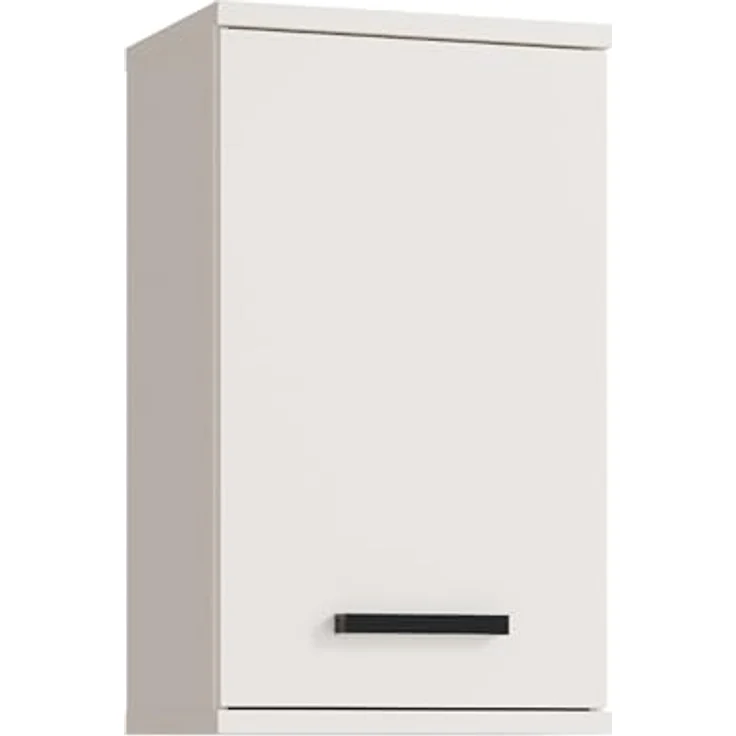 Forte VERIS Hängeschrank 40, moderner Badezimmerschrank, 1-türig, Kontrastgriff, Wandmontage, Holzwerkstoff, Kaschmir Beige, 40,2 cm breit x 68,8 cm hoch x 29 cm tief – Bild 1