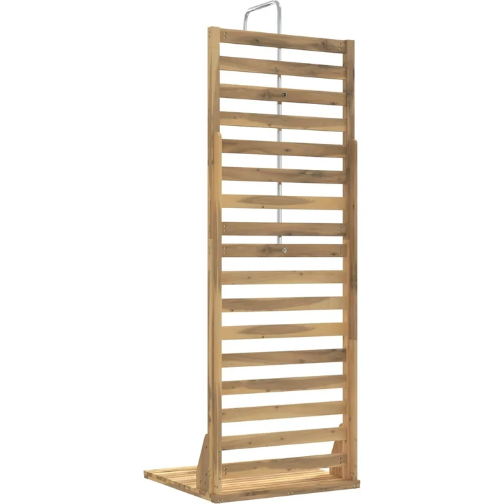 vidaXL Gartendusche 205,5 cm Massives Akazienholz und Edelstahl 903119 – Bild 5