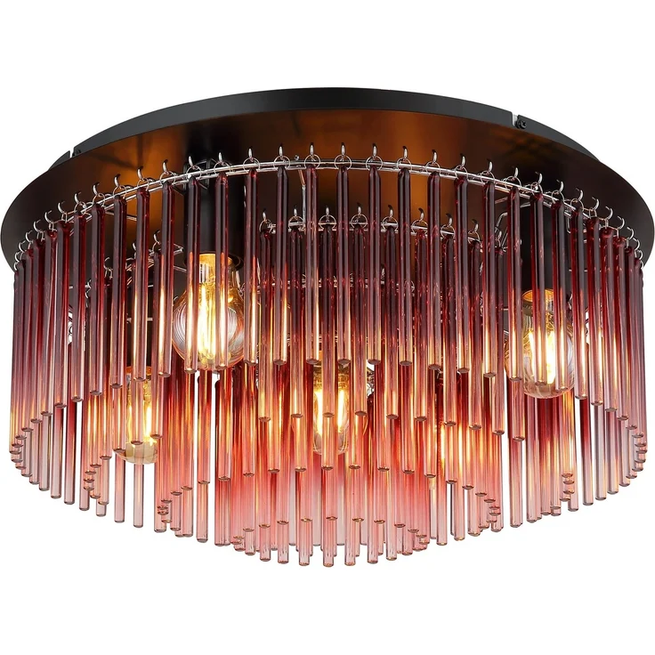 GLOBO LIGHTING Deckenleuchte GORLEY, ohne Leuchtmittel, Deckenleuchte/Glasstäbe/Wohnzimmer/Esszimmer – Bild 5